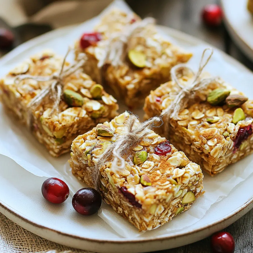 Cranberry Pistachio Energy Bars Packed with Nutrition