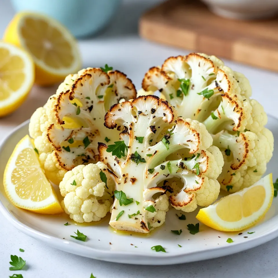 Garlic Herb Roasted Cauliflower Steaks Simple Delight
