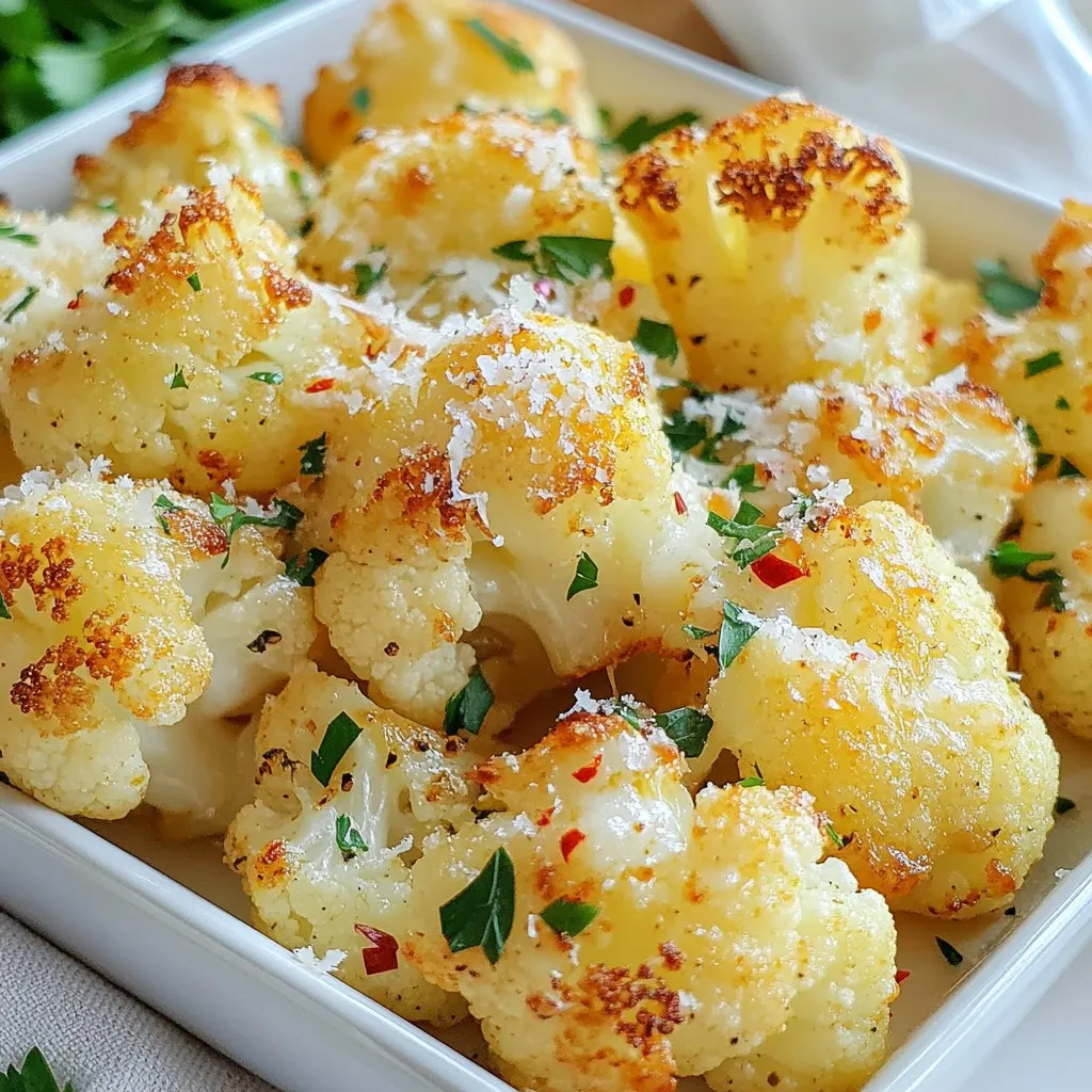 Garlic Parmesan Roasted Cauliflower Flavorful Twist