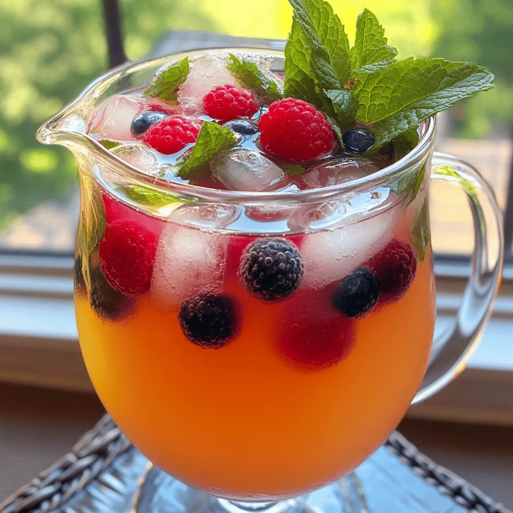 Apple Berry Green Tea Refreshing and Healthy Drink