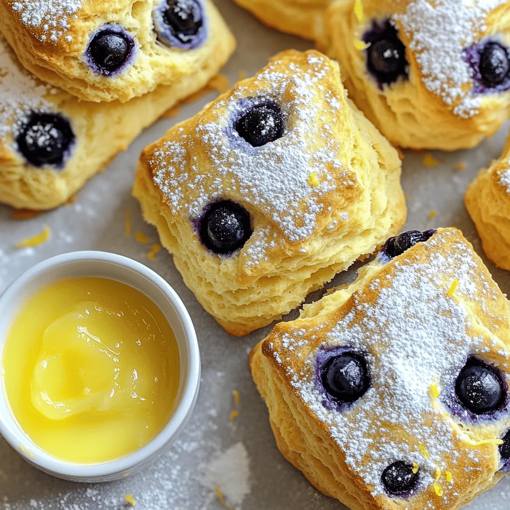 Lemon Blueberry Scones Perfectly Light and Fluffy