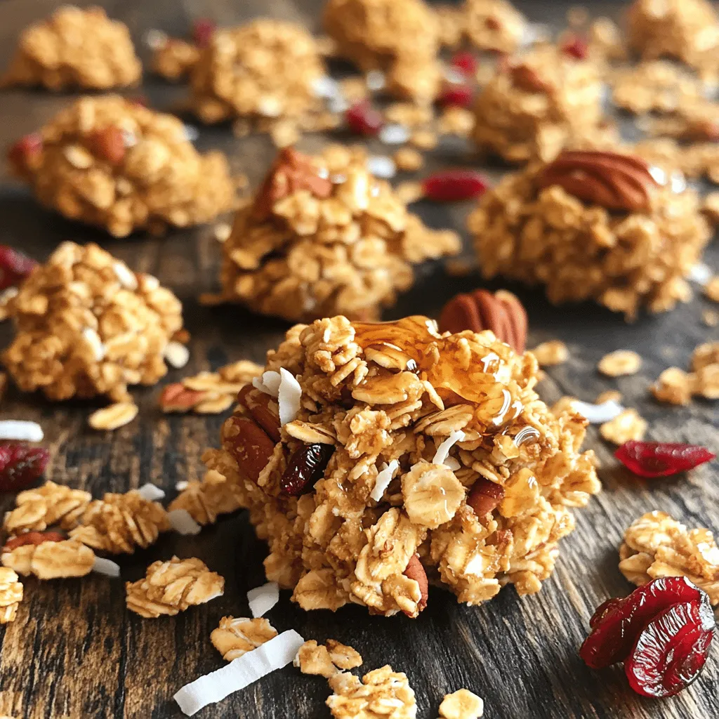 Maple Pecan Granola Clusters Crunchy Healthy Snack