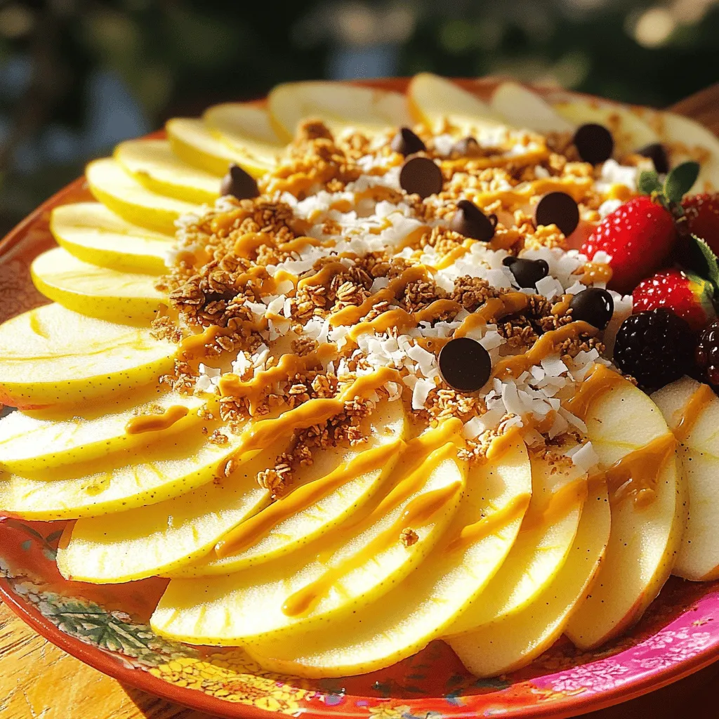 Healthy Apple Nachos Tasty and Nutritious Treat