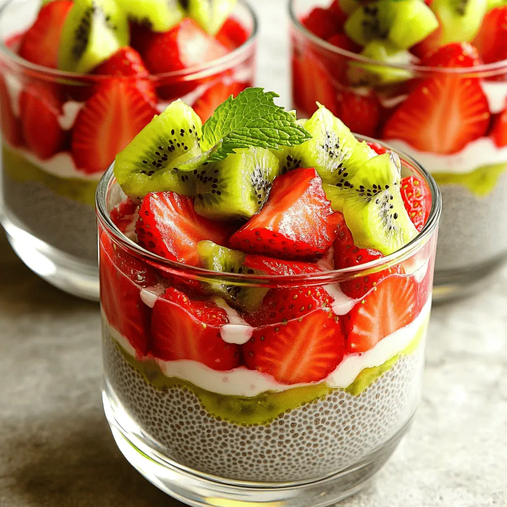 Strawberry Kiwi Chia Pudding Fresh and Creamy Delight