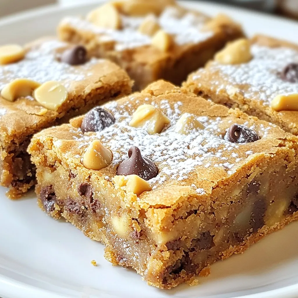 Peanut Butter Chocolate Chip Blondies Irresistible Treat