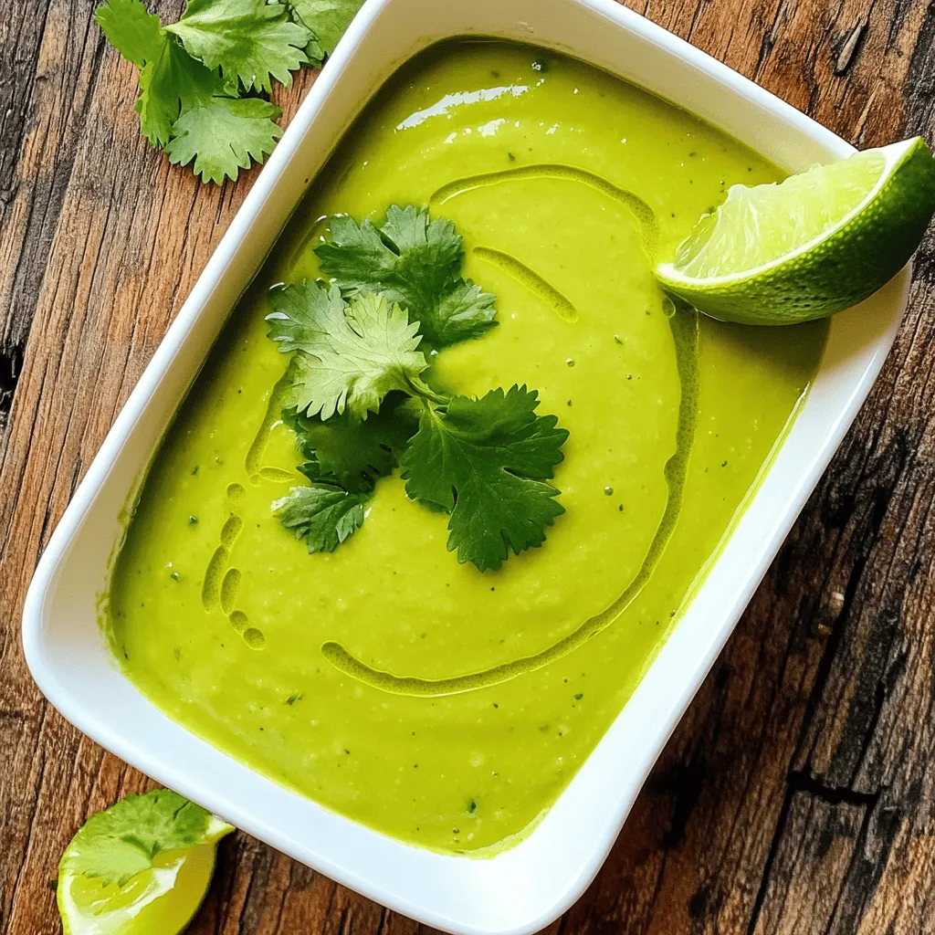 Chilled Avocado Soup Creamy and Refreshing Delight