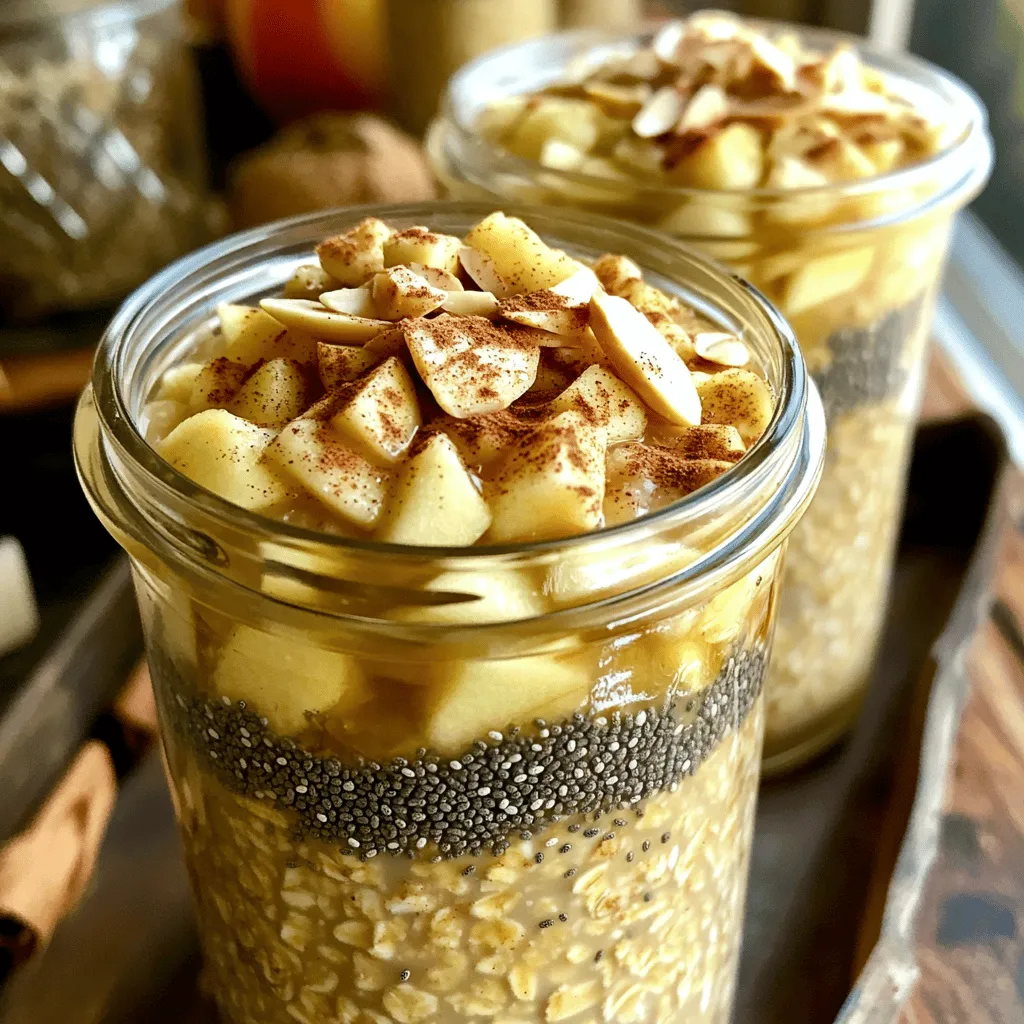Apple Cinnamon Overnight Oats Quick and Easy Recipe
