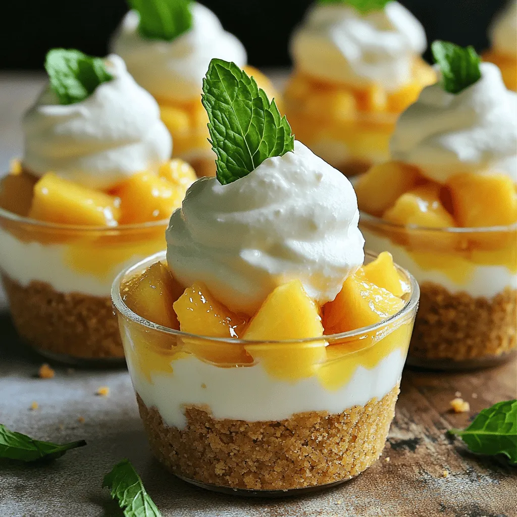 No-Bake Peach Pie Cups Simple and Delicious Treat
