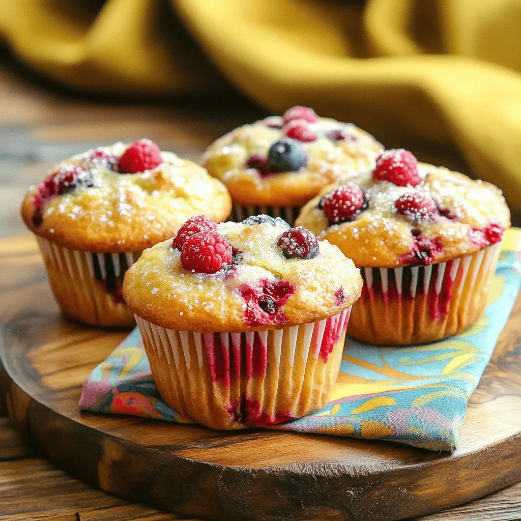 Triple Berry Muffins Flavorful and Easy Recipe