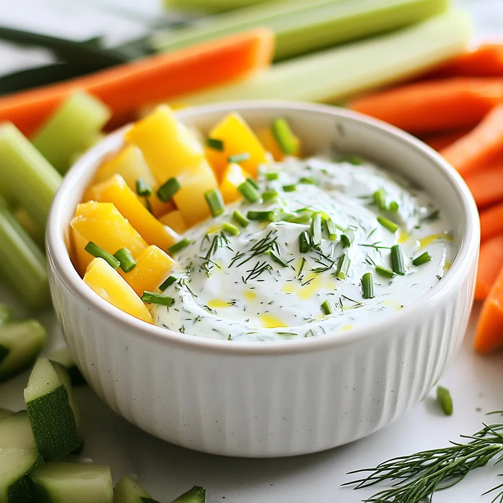 Greek Yogurt Ranch Dip Flavorful and Creamy Treat