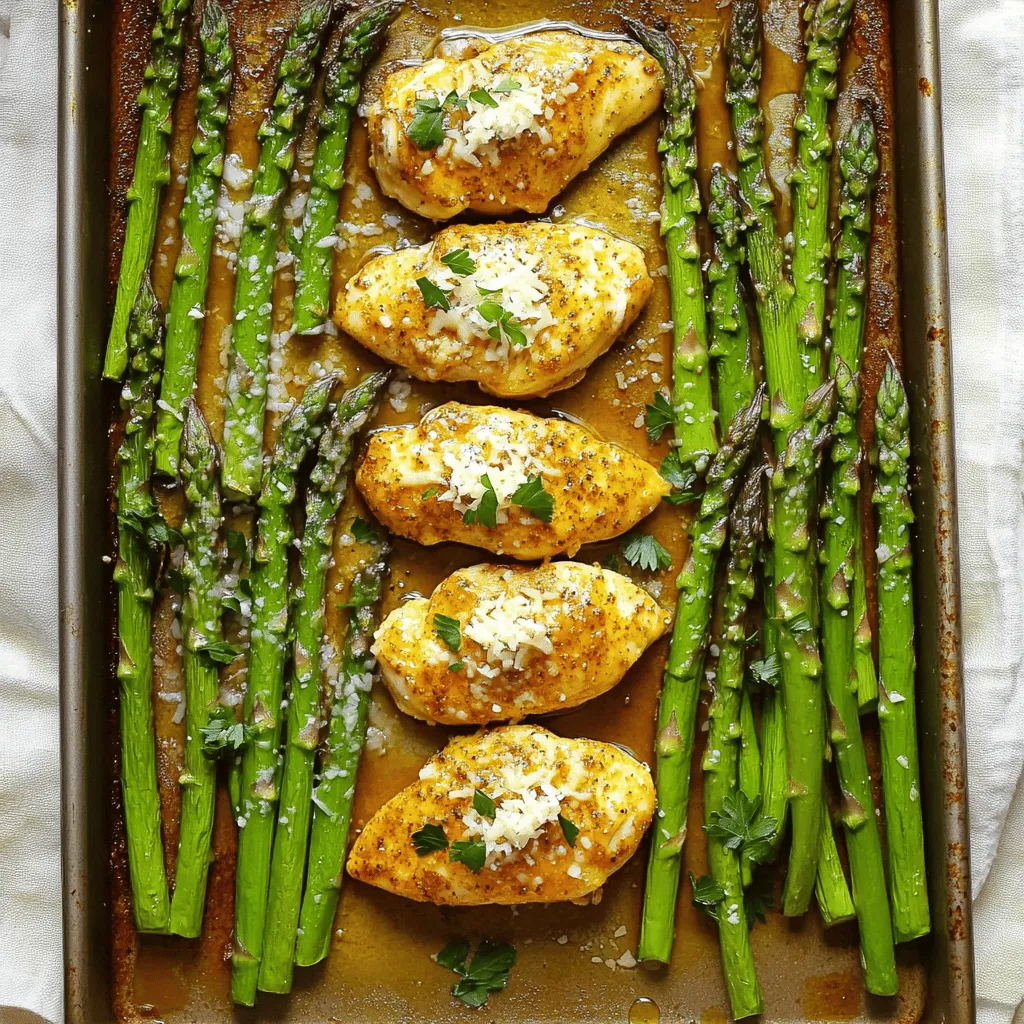 One-Pan Garlic Chicken and Asparagus Flavor Boost