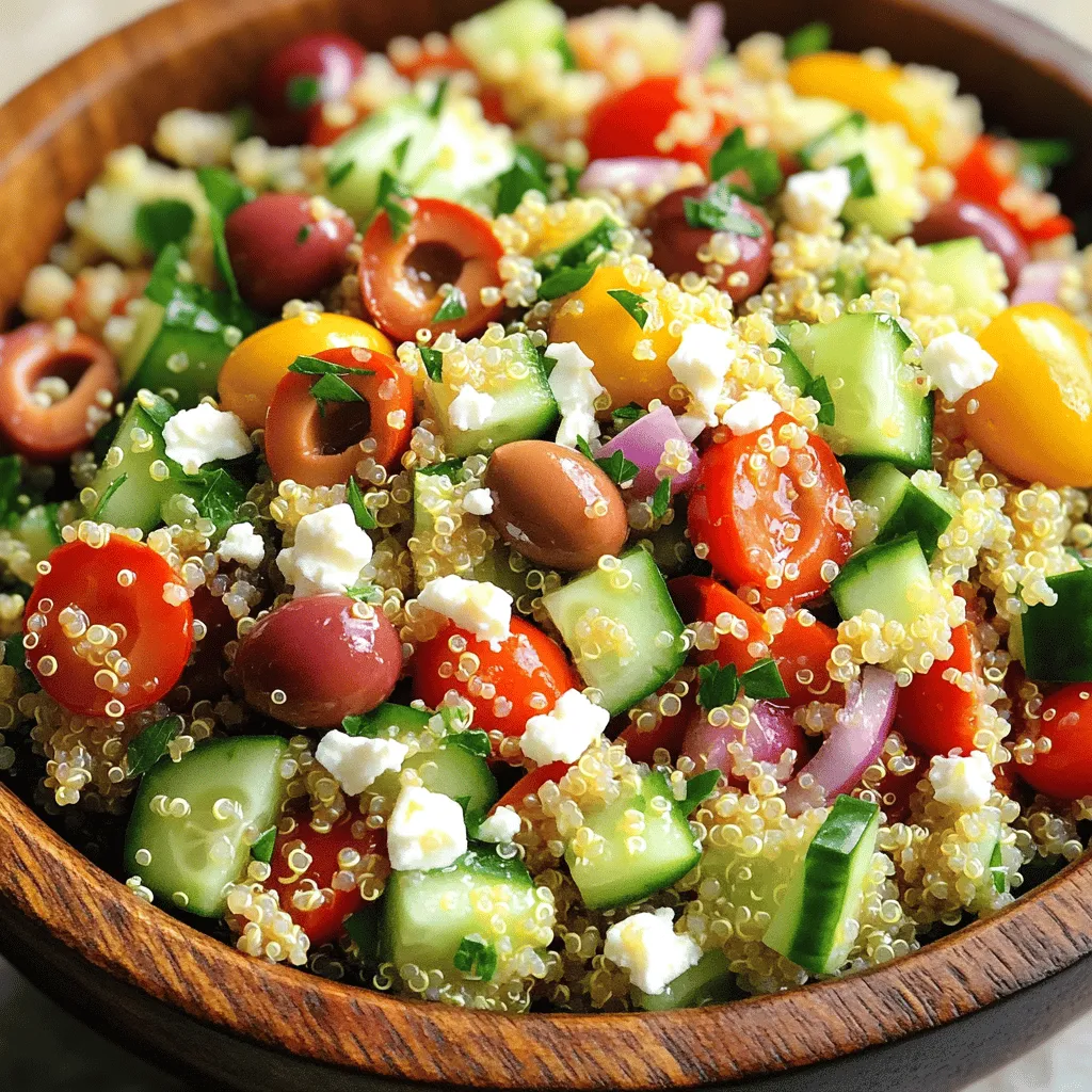 Hearty Mediterranean Quinoa Salad with Feta Delight