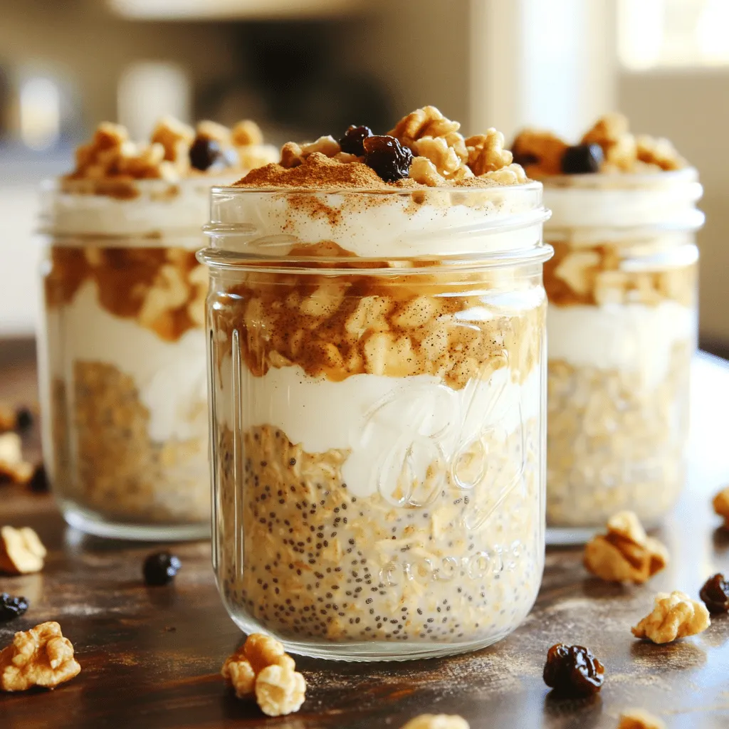 Cinnamon Roll Overnight Oats Tasty Breakfast Recipe