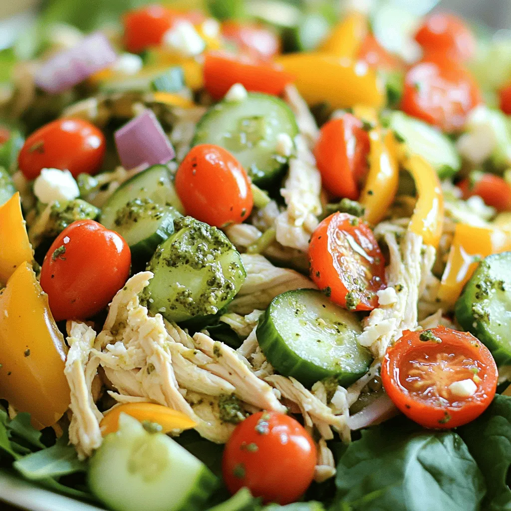 67. Pesto Chicken Salad Fresh and Flavorful Dish