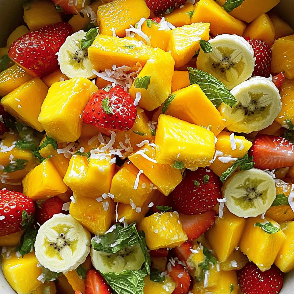 Tropical Fruit Salad Refreshing and Healthy Treat