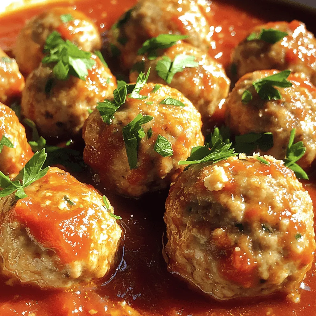 Easy Turkey Meatballs with Marinara Flavor Boost