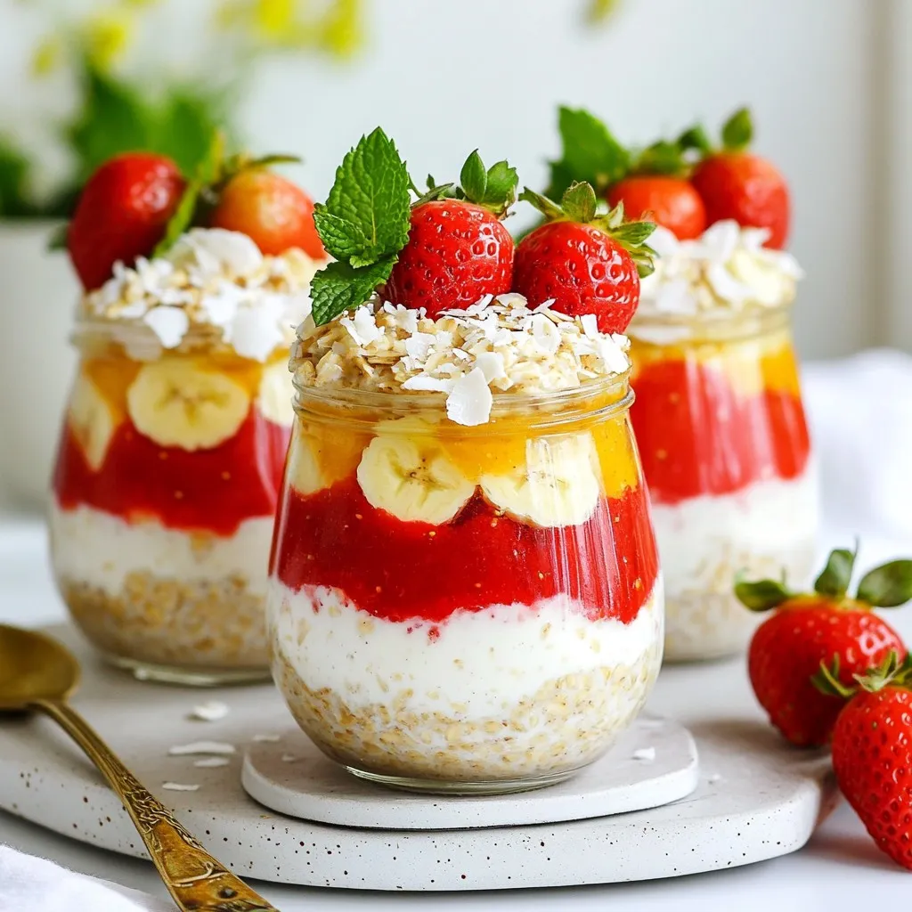 Strawberry Coconut Overnight Oats Simple and Tasty
