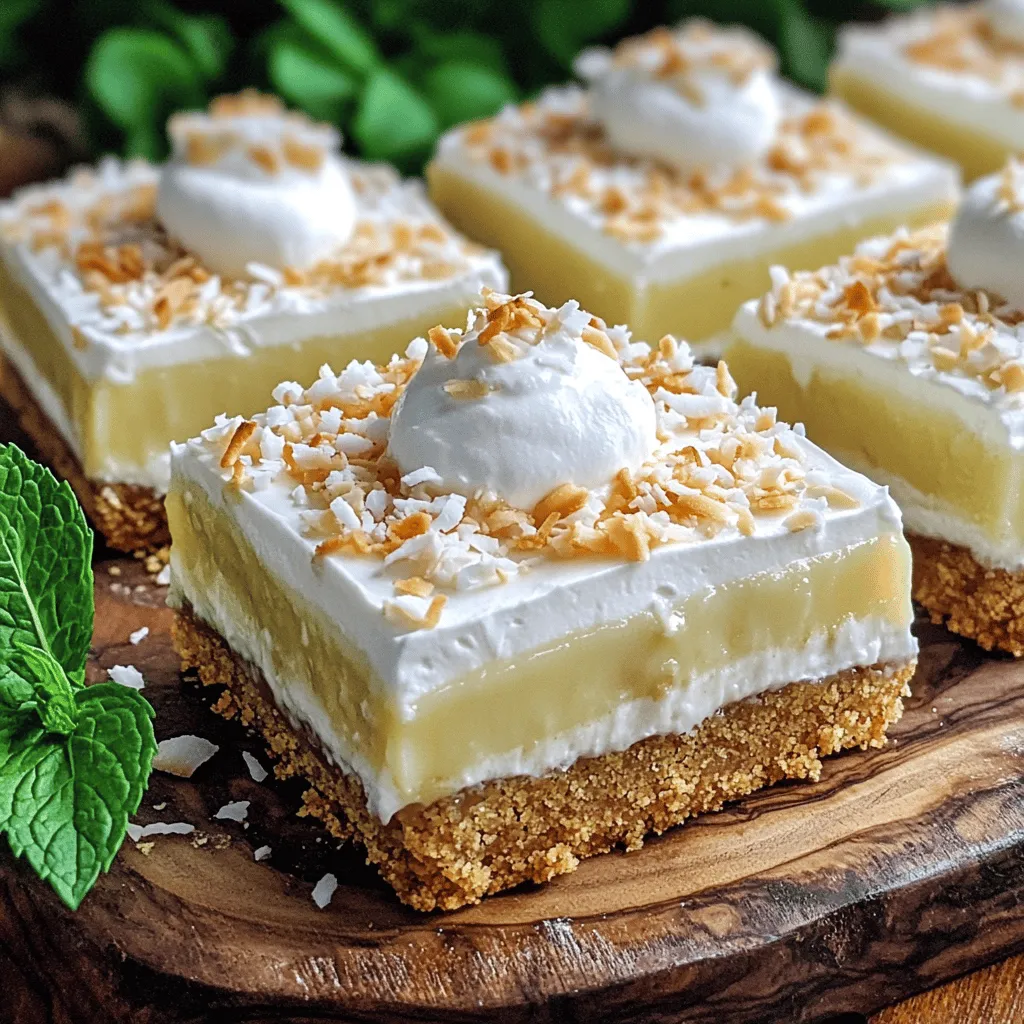 Coconut Cream Pie Bars Rich and Tasty Dessert Recipe