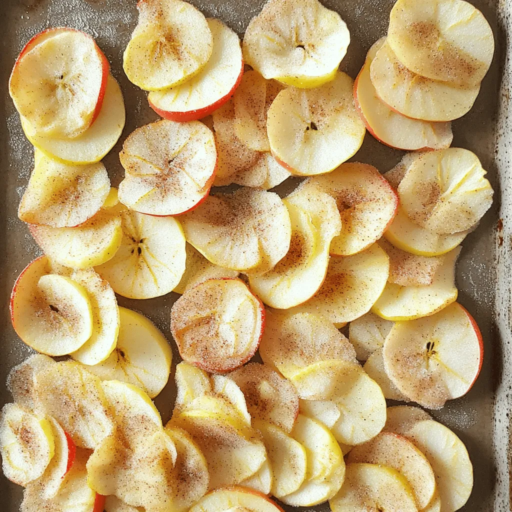 Cinnamon Sugar Apple Chips Crunchy and Sweet Snack