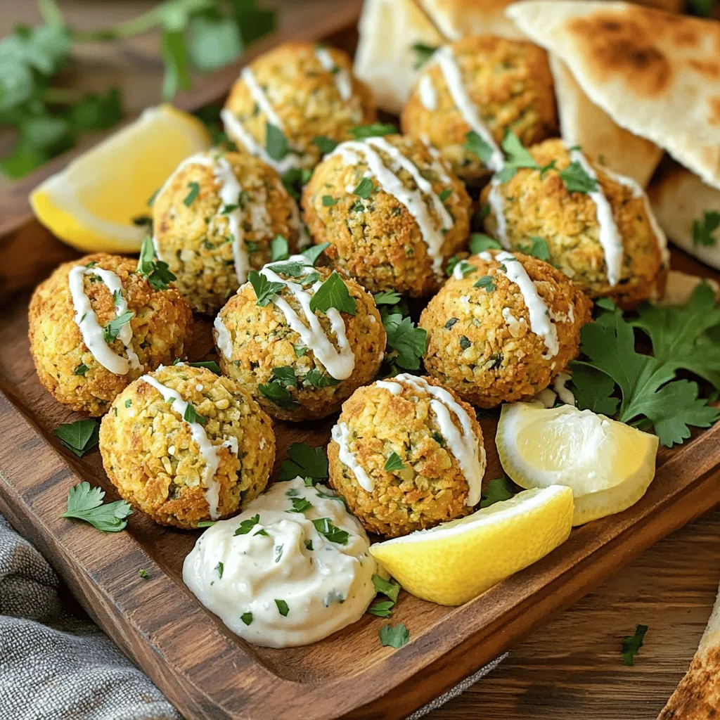 Baked Falafel with Tahini Sauce Flavorful and Healthy