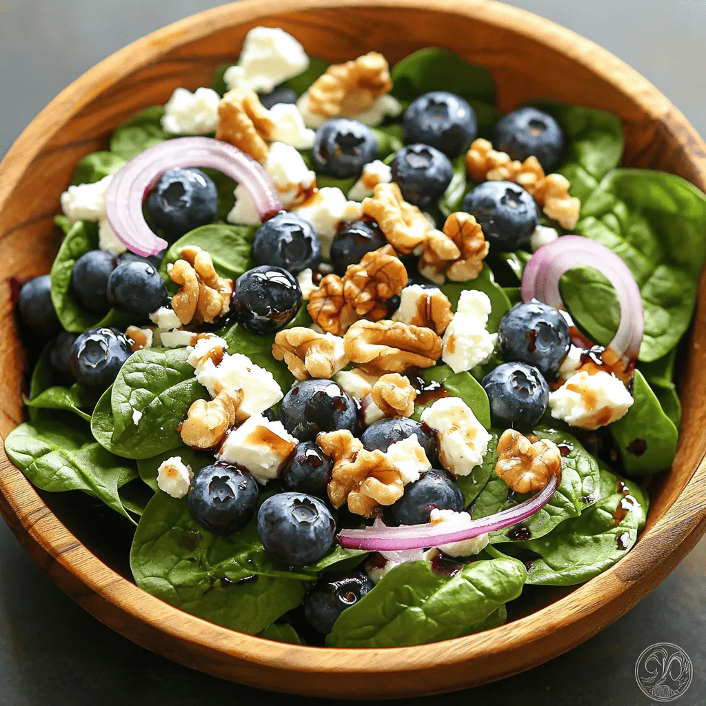 Blueberry Feta Salad Fresh and Flavorful Delight