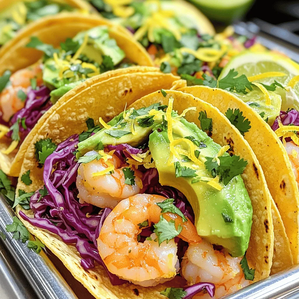 Zesty Lemon Garlic Shrimp Tacos Fresh and Flavorful