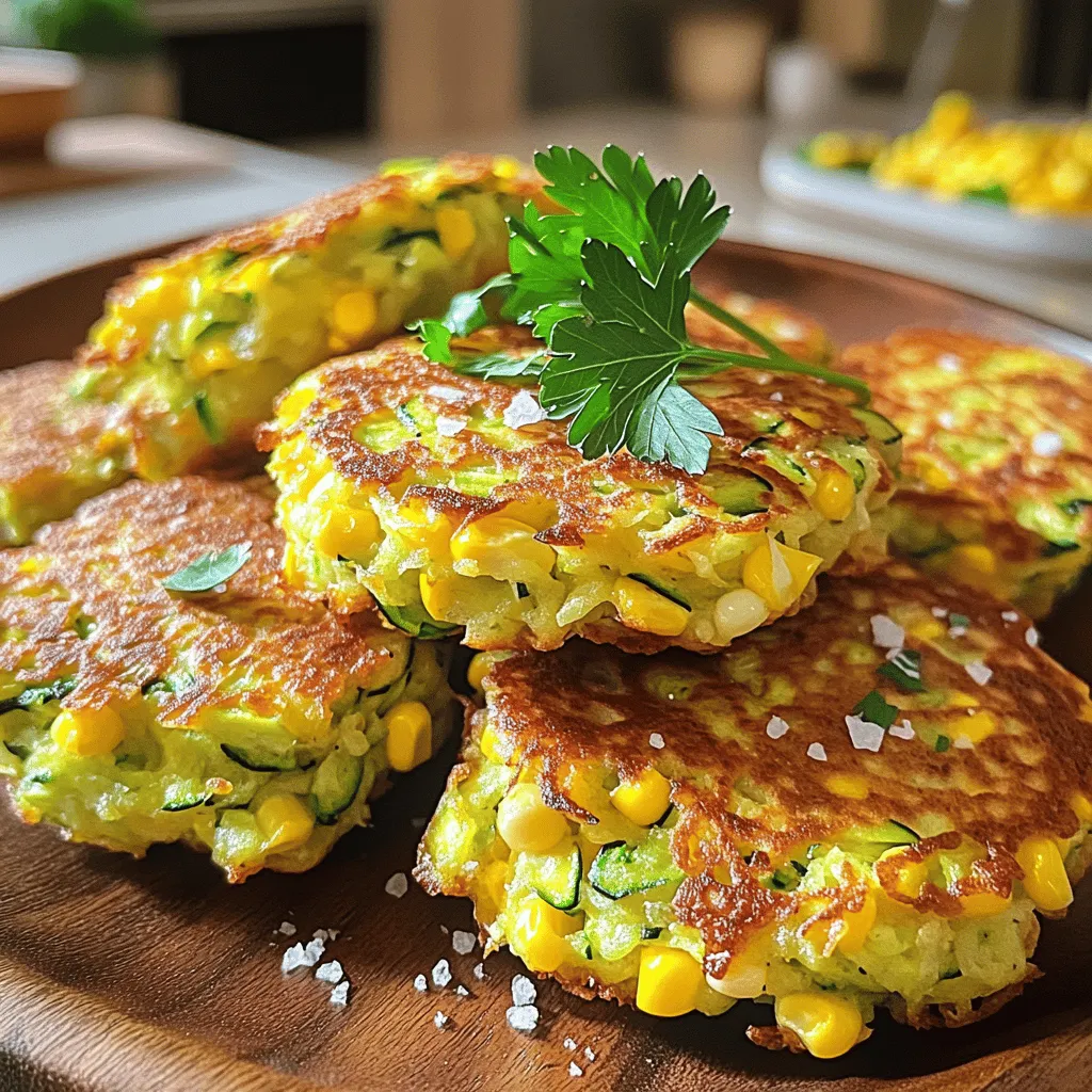 Savory Zucchini and Corn Fritters Tasty and Easy Recipe