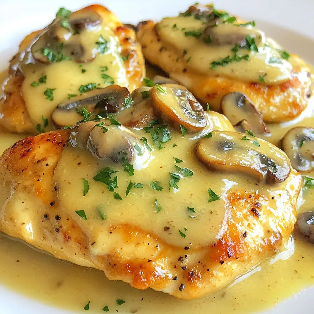 Creamy Garlic Mushroom Chicken Savory and Simple Meal