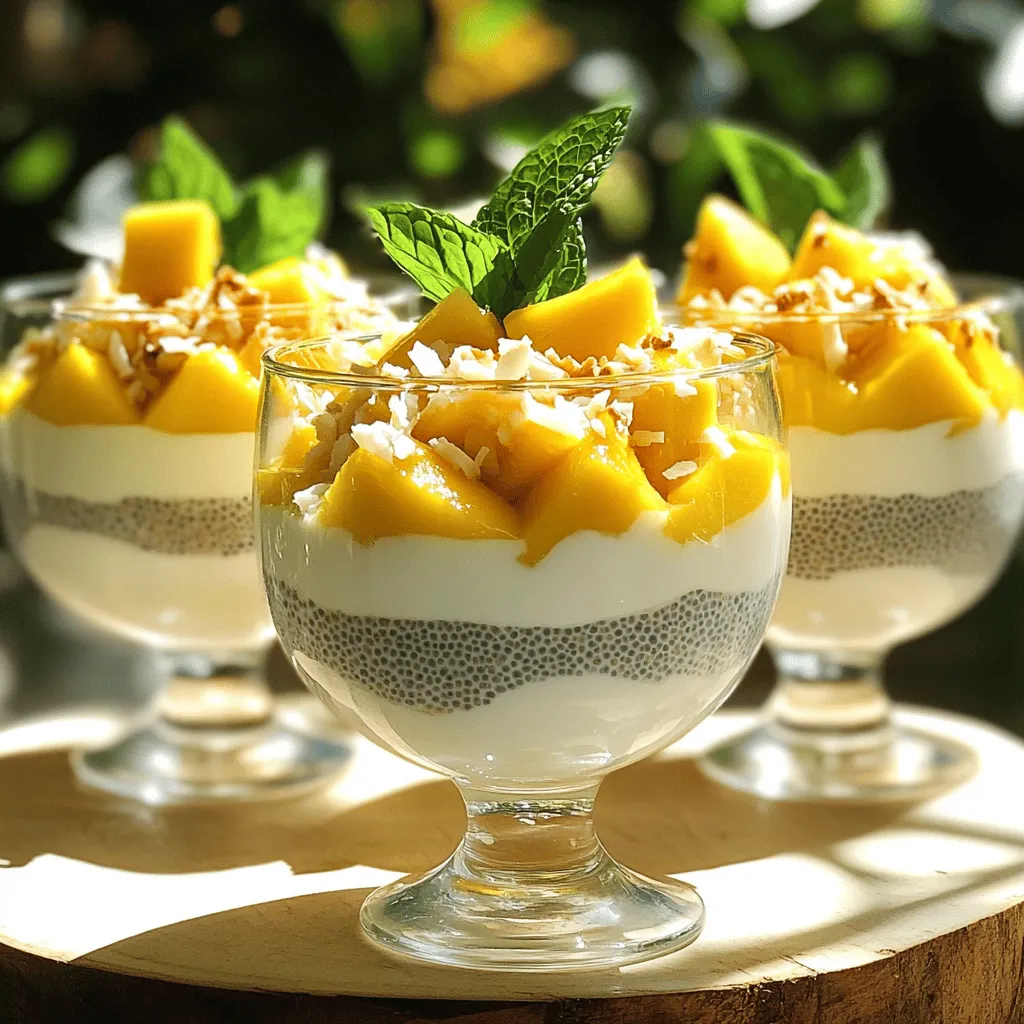 Mango Coconut Chia Pudding Creamy and Refreshing Treat