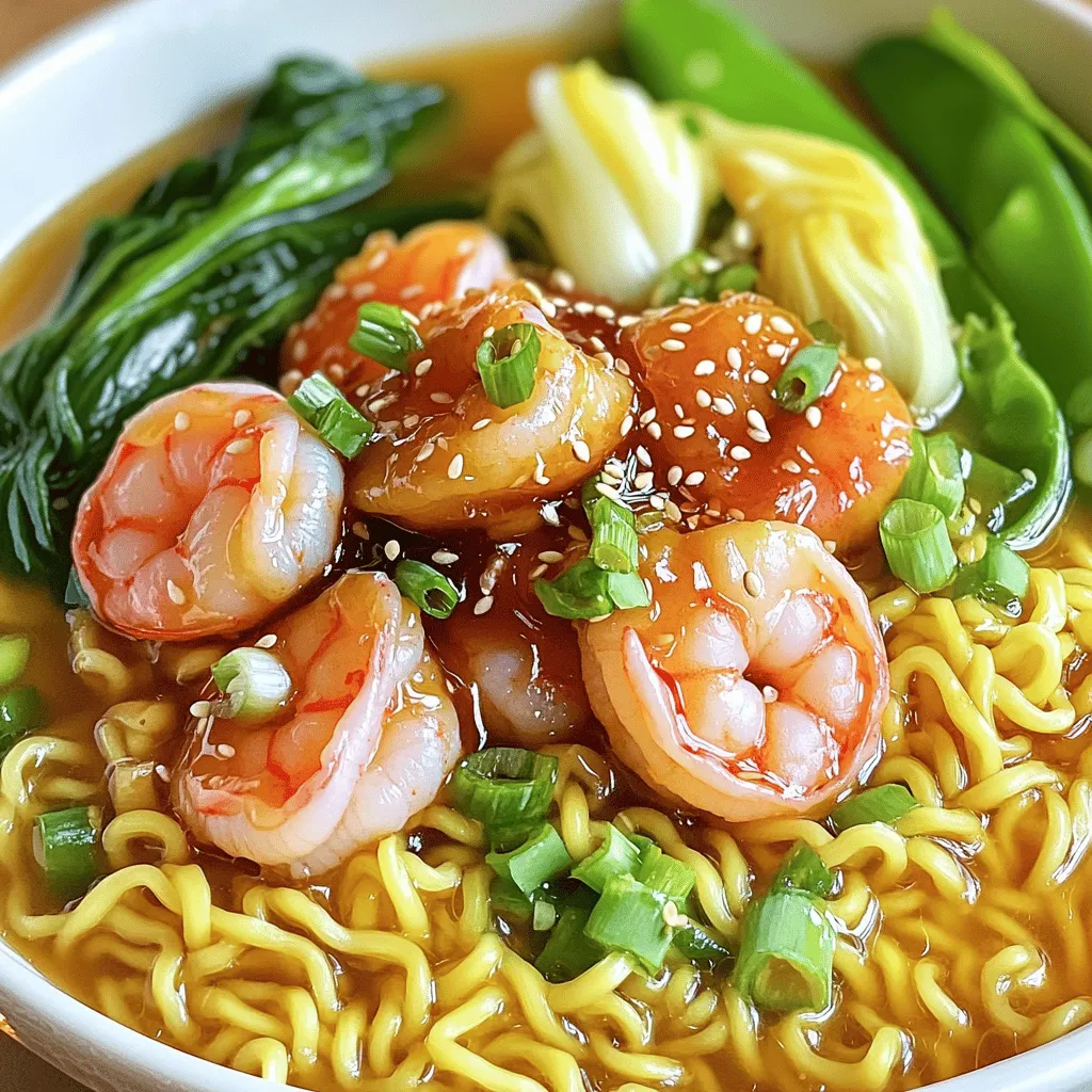 Minute Honey Garlic Shrimp Ramen Quick and Tasty Meal