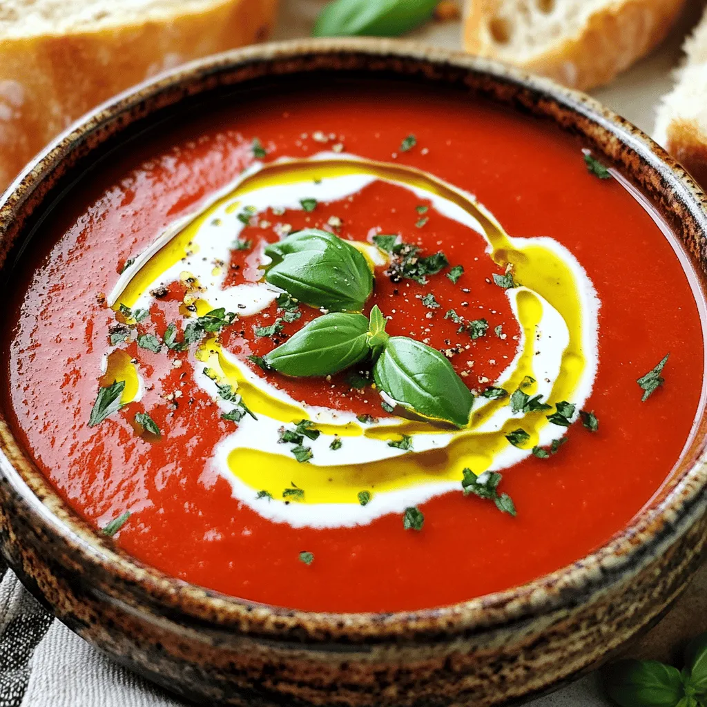 Homemade Tomato Basil Soup Comforting Simple Recipe