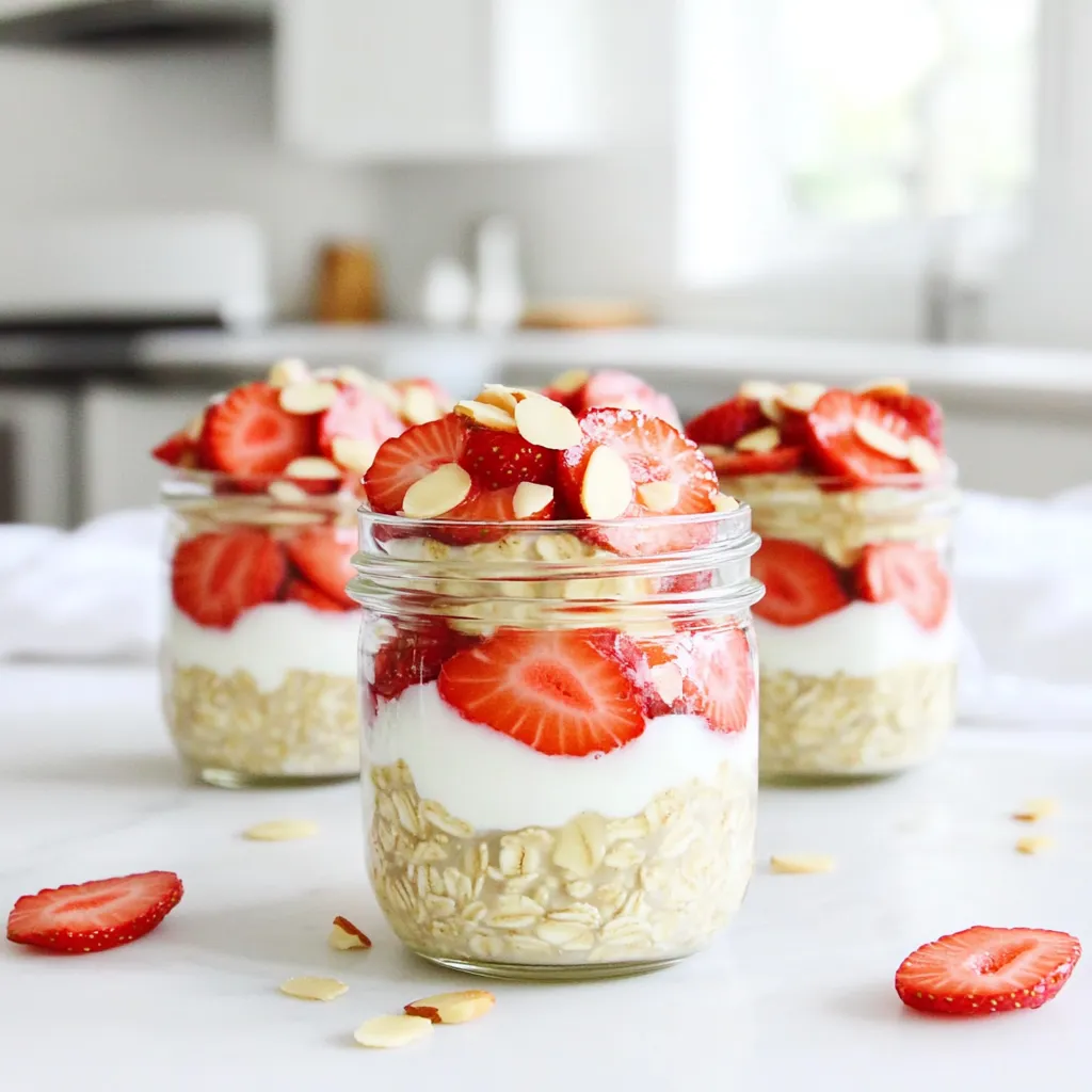 Strawberry Shortcake Overnight Oats Creamy Delight