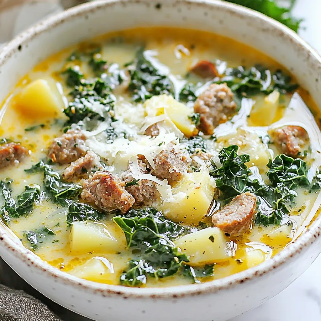 Tuscan Sausage Kale Soup Hearty and Flavorful Recipe