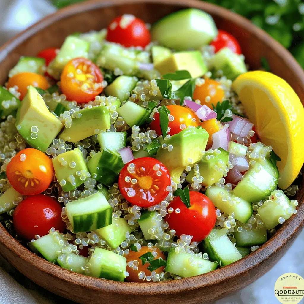 Savory Quinoa Salad with Avocado Healthy Delight