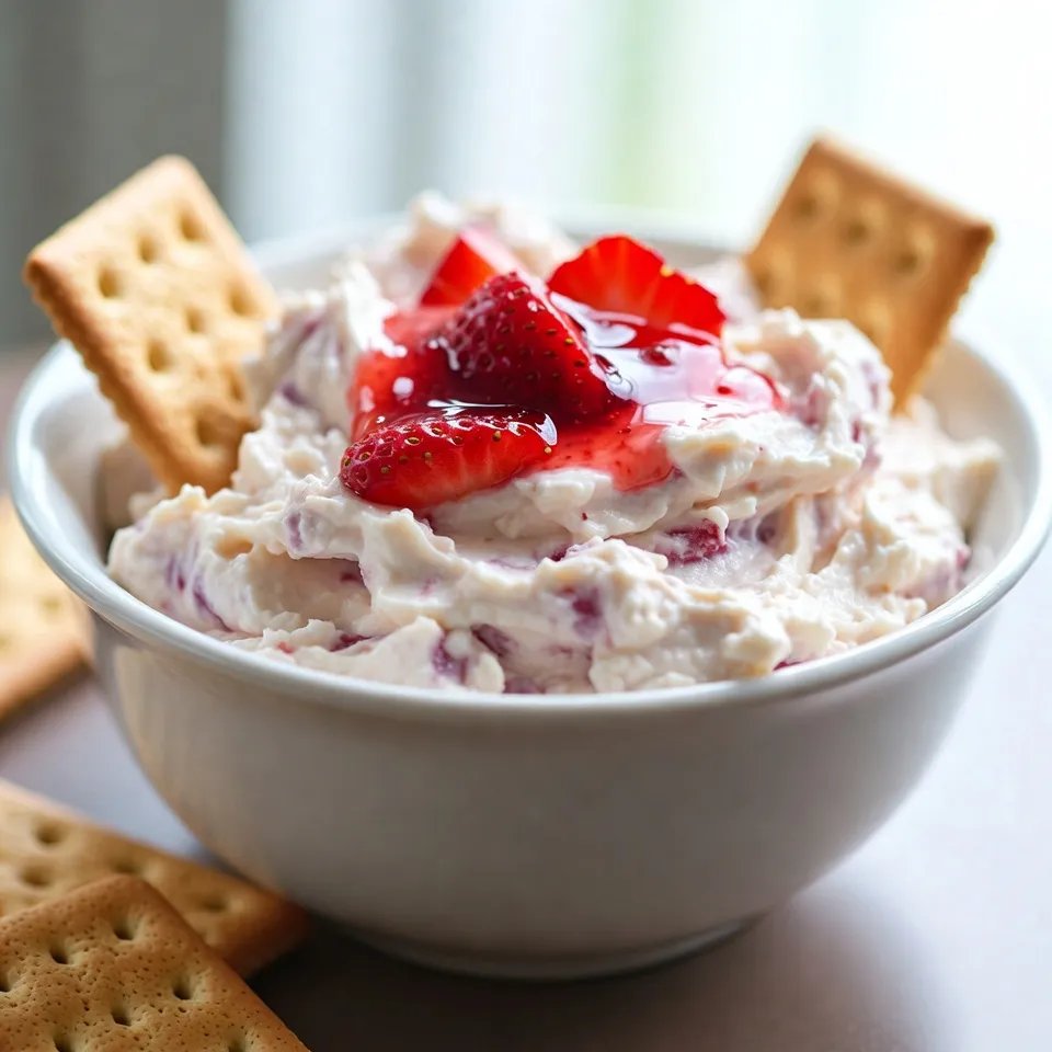 Strawberry Cheesecake Dip Easy and Delicious Snack