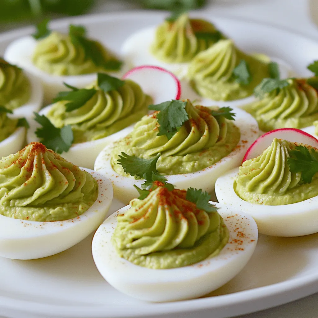 Avocado Deviled Eggs Simple and Flavorful Snack