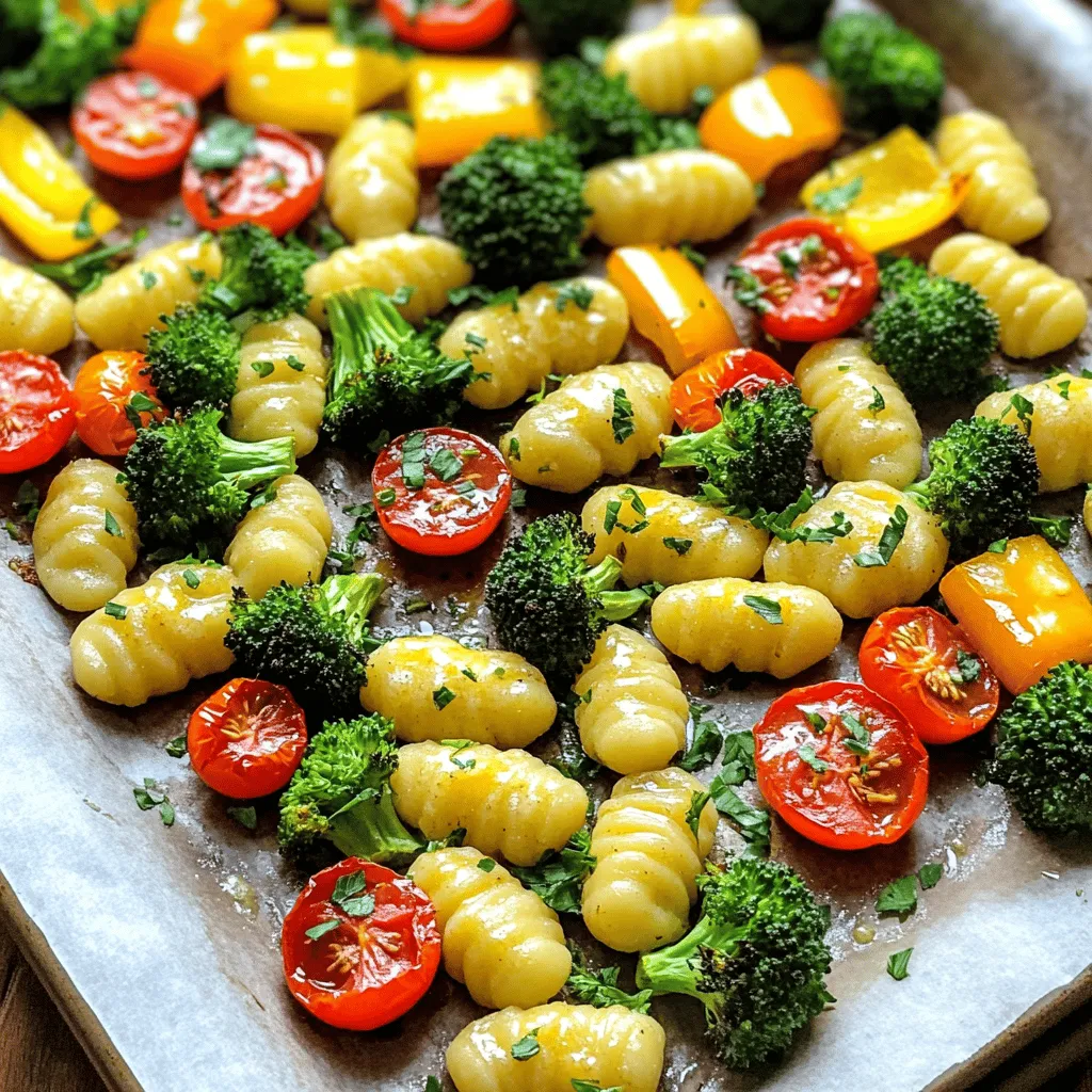 Sheet-Pan Garlic Butter Gnocchi and Veggies Delight