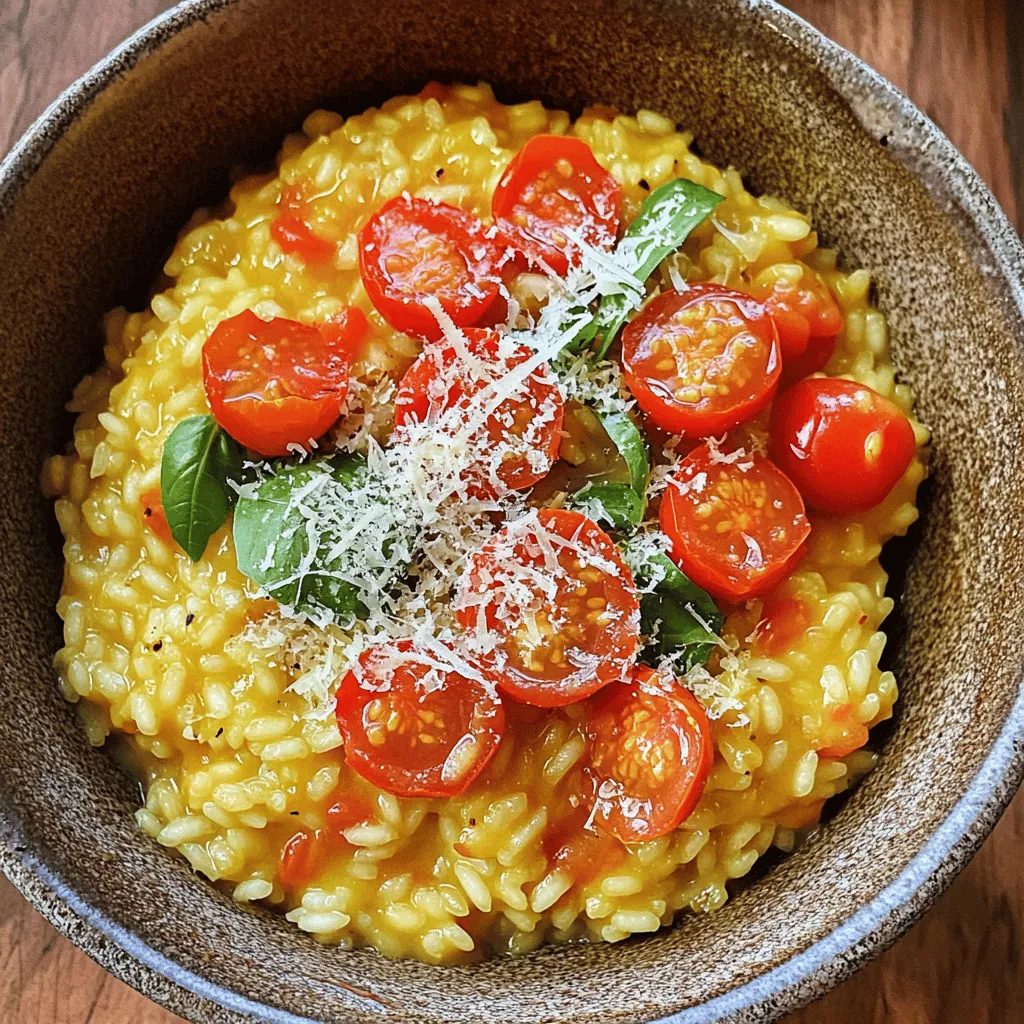 Creamy Tomato Basil Risotto Perfectly Satisfying Dish