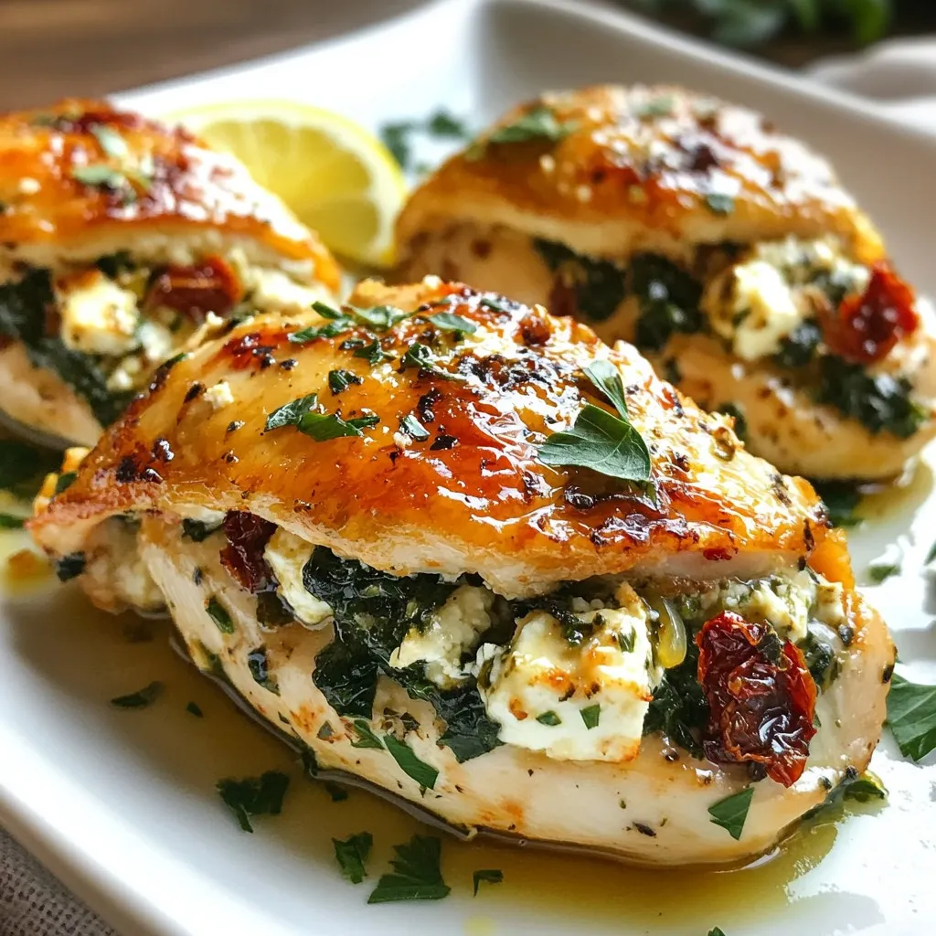 Greek Stuffed Chicken Breast Flavorful Dinner Recipe