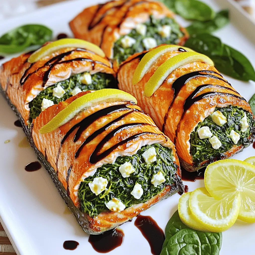Spinach Feta Stuffed Salmon Flavorful and Healthy Meal