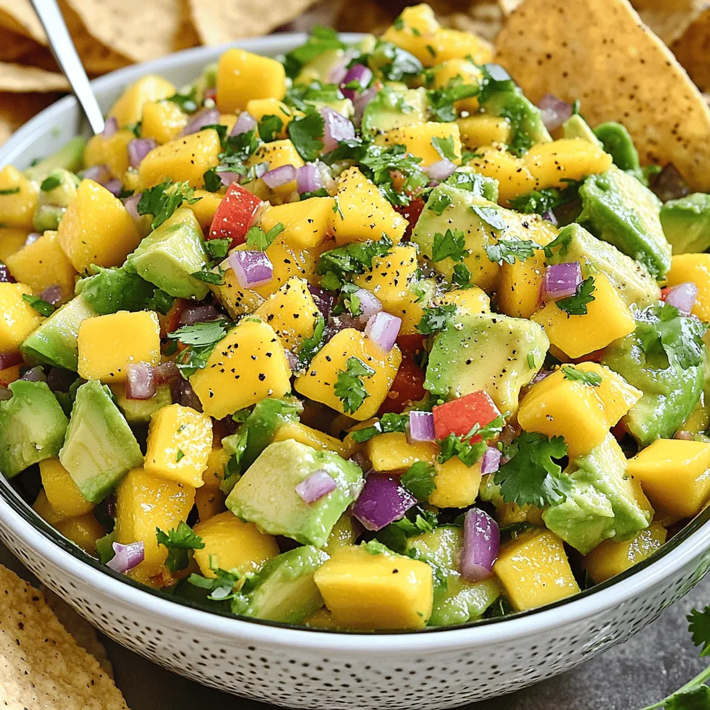 Mango Avocado Salsa Fresh and Flavorful Delight