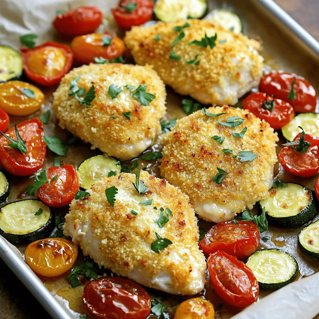 Sheet Pan Parmesan Crusted Chicken Easy Dinner Recipe
