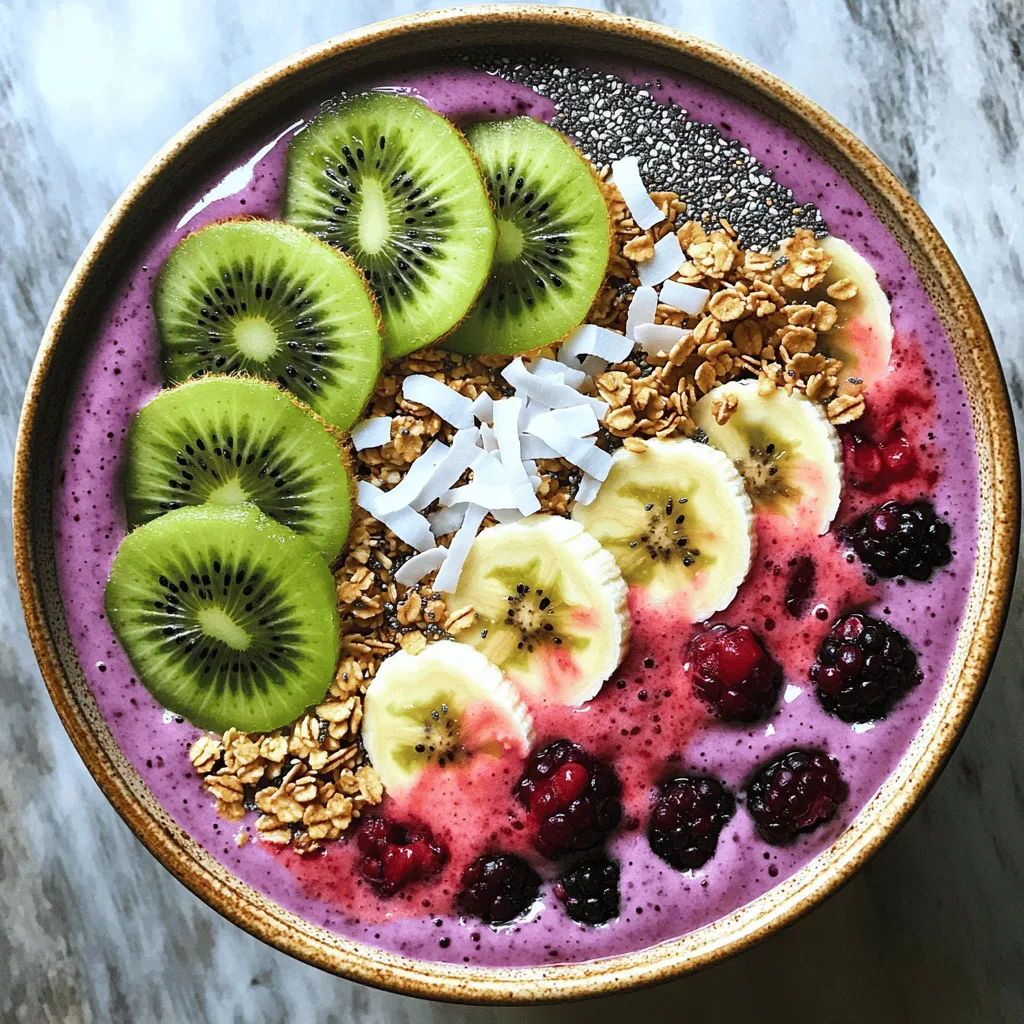 Berry Smoothie Bowl Refreshing and Nutritious Treat
