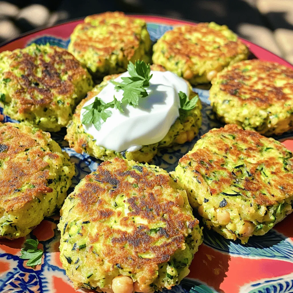 Zucchini Chickpea Patties Crunchy and Healthy Delight