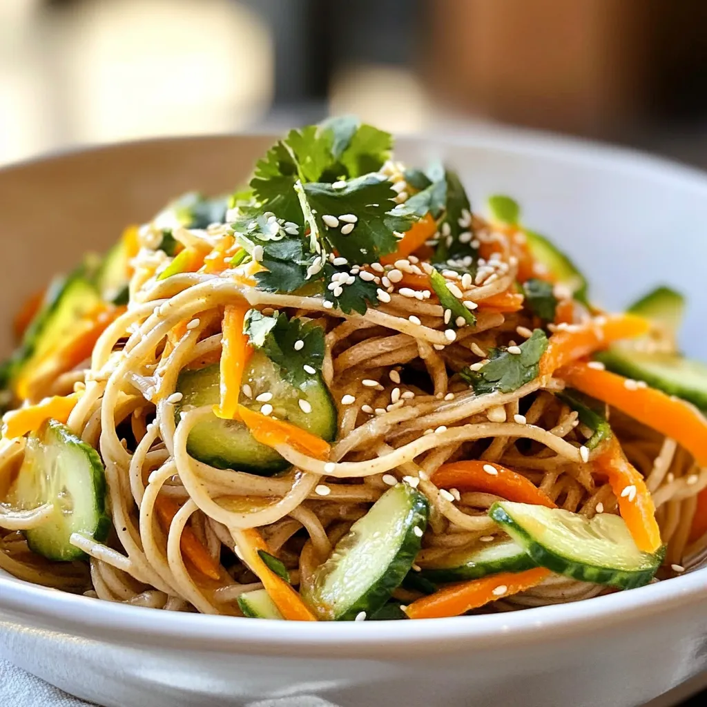 Spicy Sesame Cold Noodles Fresh and Flavorful Dish