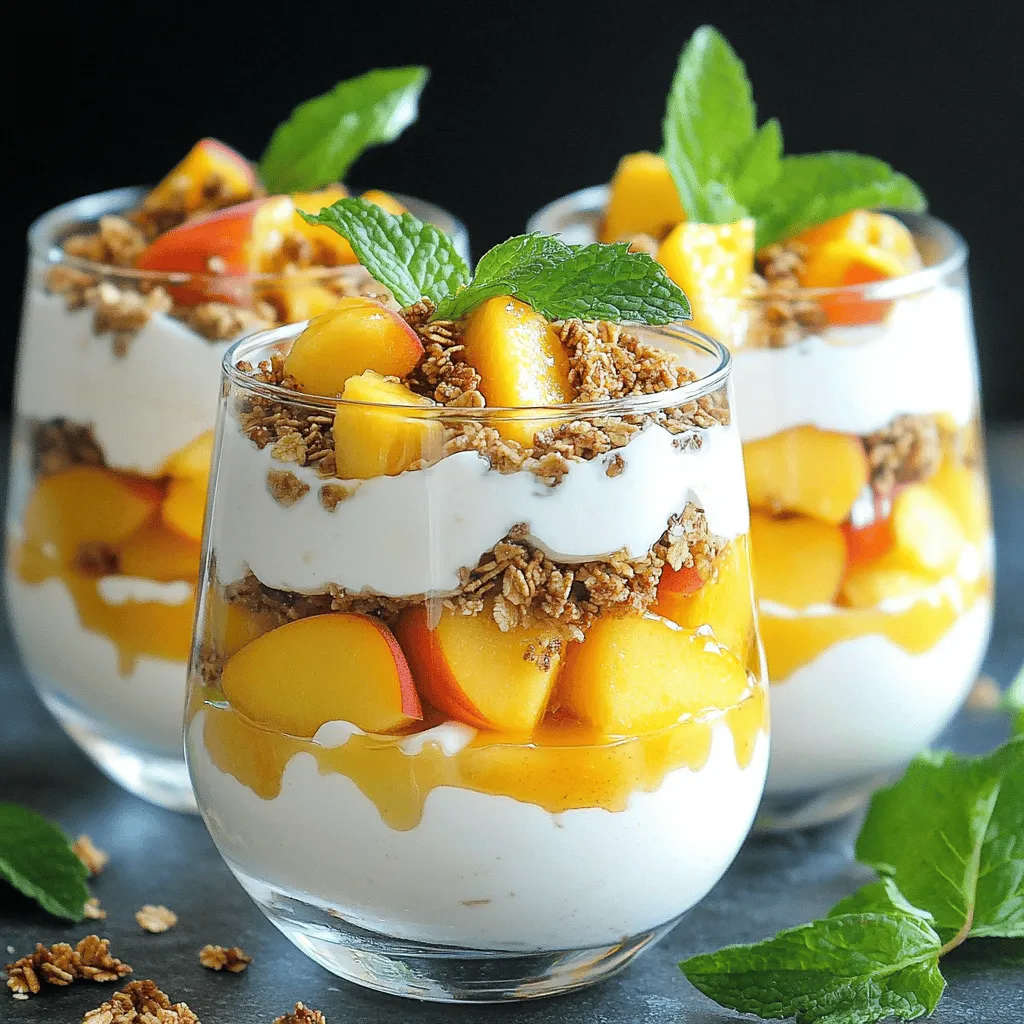 Peach Yogurt Parfait Simple and Flavorful Delight