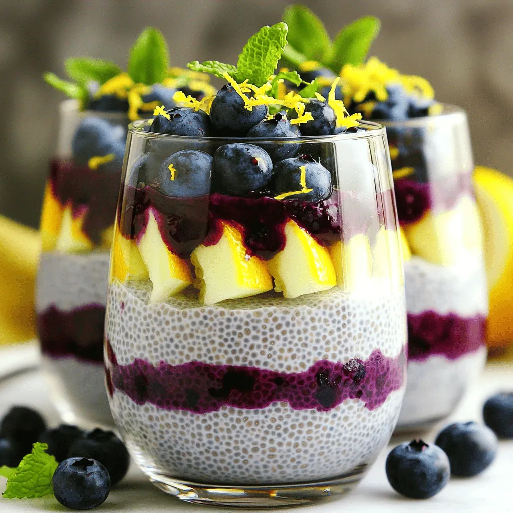 Lemon Blueberry Chia Pudding Simple and Fresh Delight
