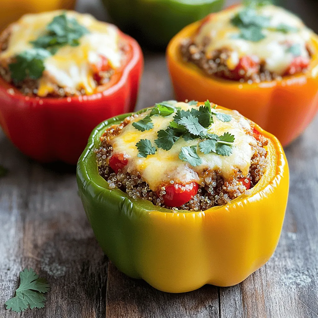 Savory Stuffed Bell Peppers with Ground Turkey Recipe