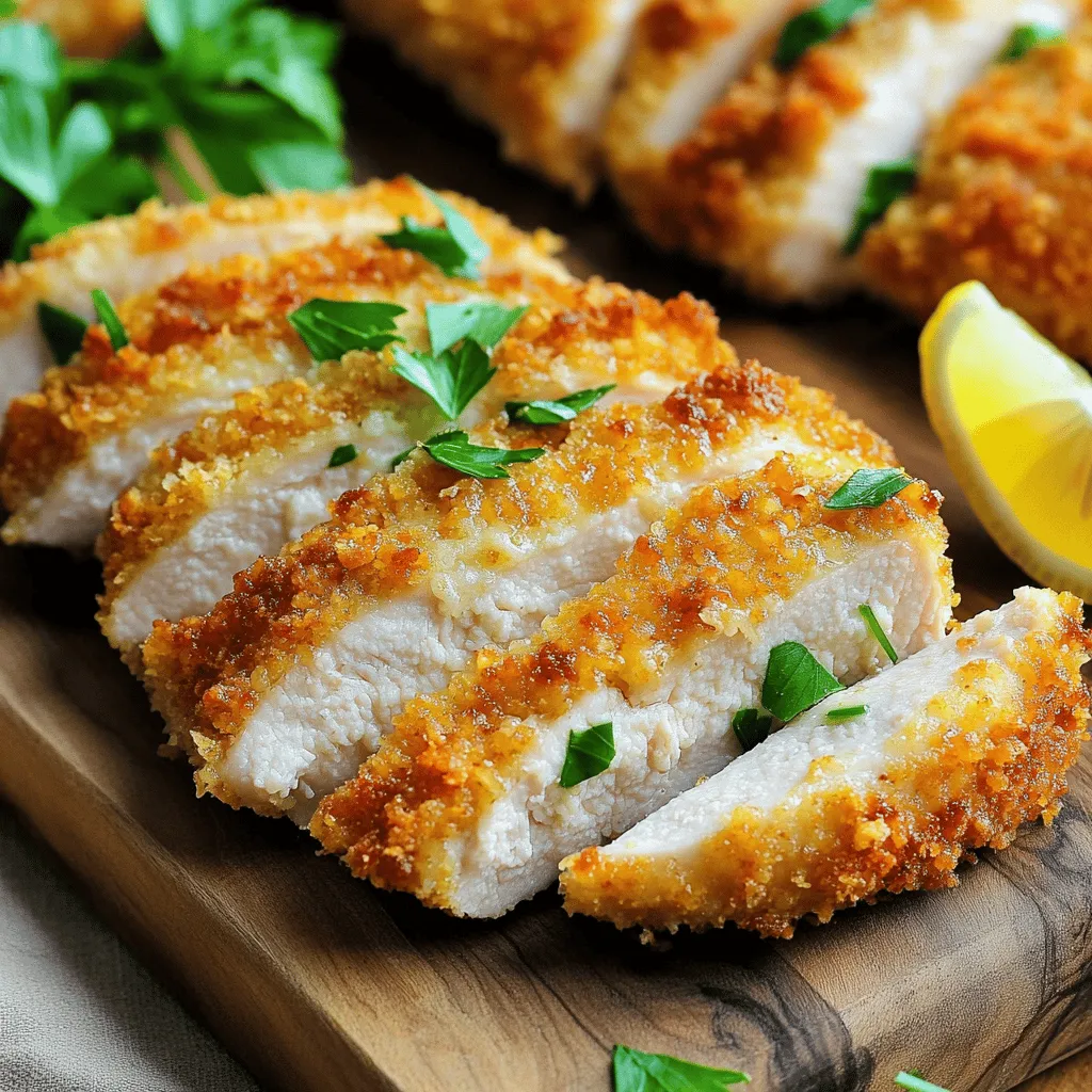 Baked Parmesan Crusted Chicken Crispy and Delicious