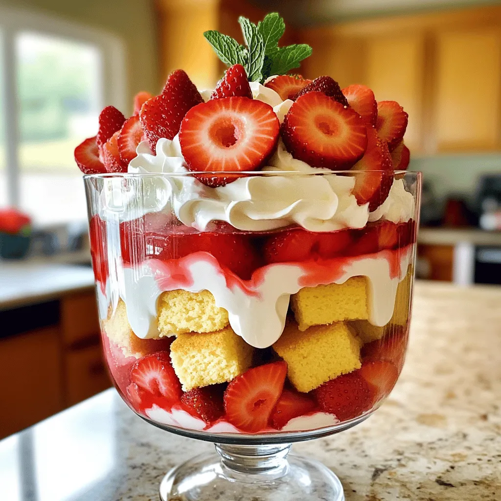 Strawberry Shortcake Trifle Simple and Tasty Treat